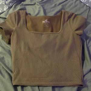 light brown Hollister top